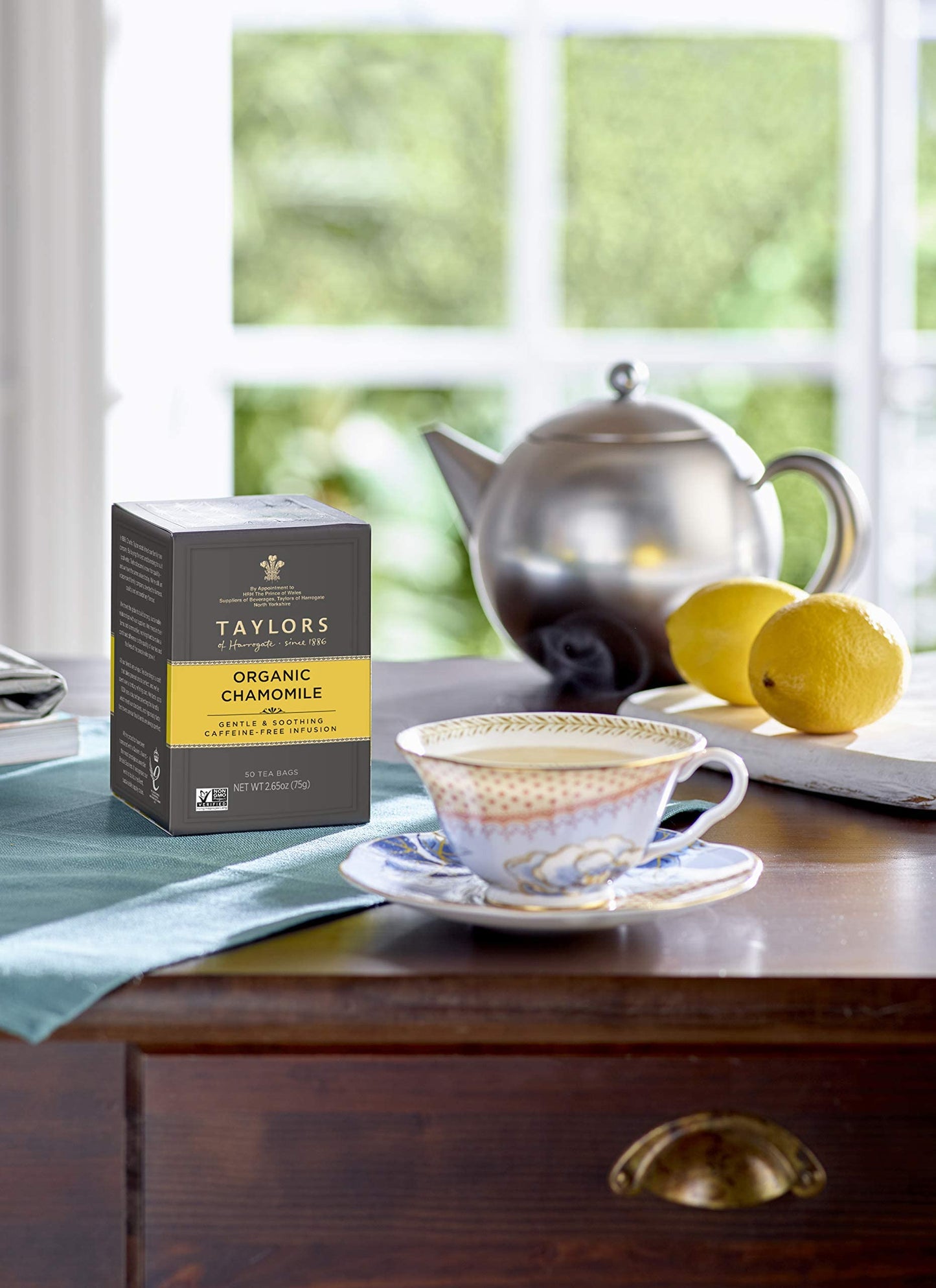 Taylors Of Harrogate Organic Chamomile Herbal Tea, 50 Teabags