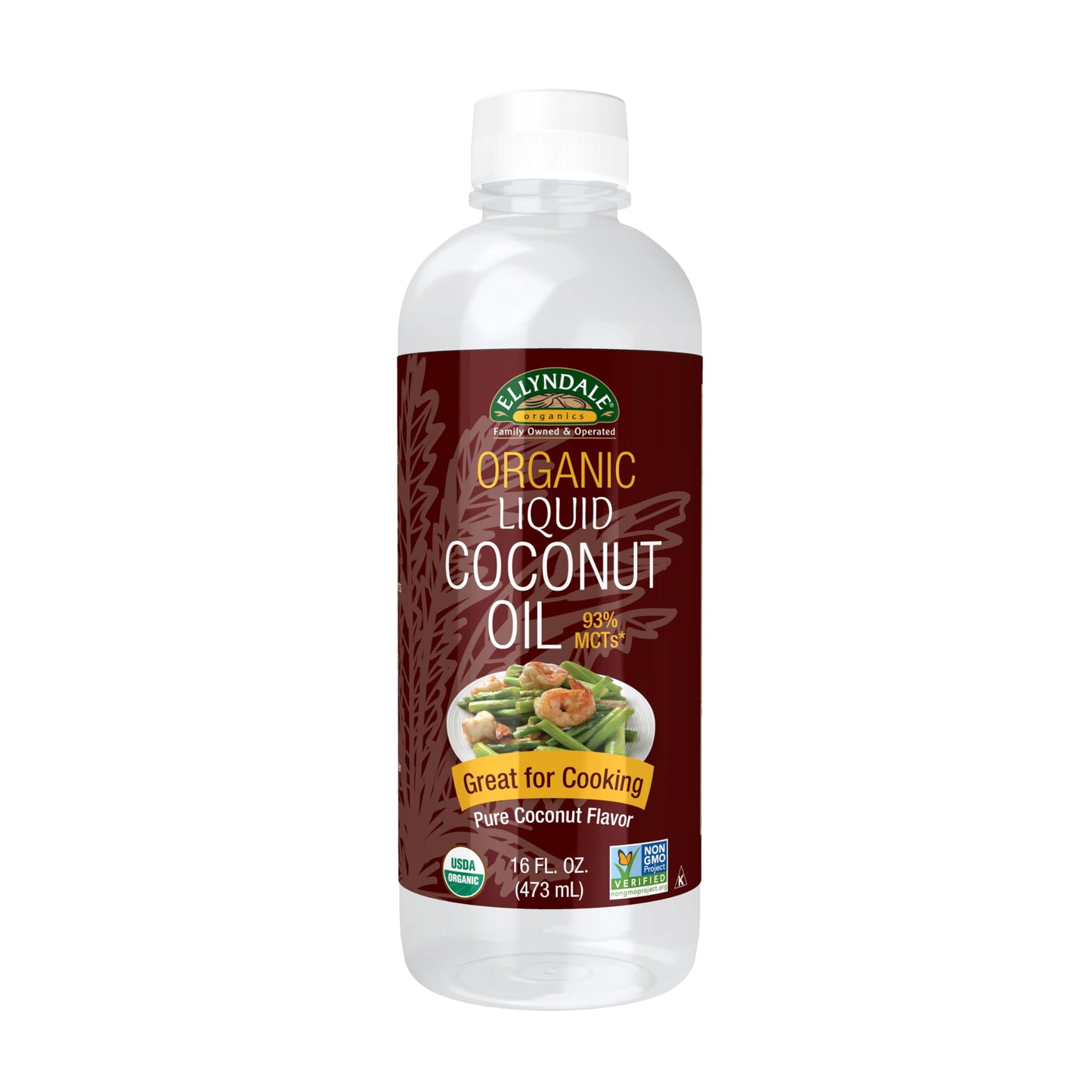 NOW Foods, Liquid Coconut Cooking Oil, Pure Coconut Flavor, No Trans Fats, Certified Non-GMO 16-Ounce