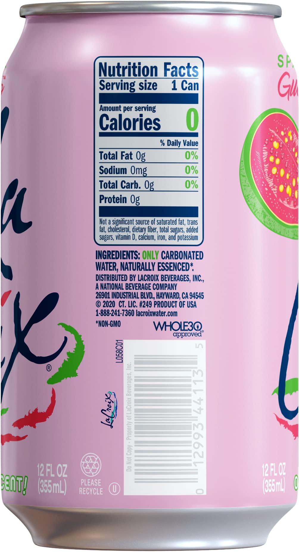 LaCroix Sparkling Water, Guava Sao Paulo, 12 Fl Oz (pack of 8)