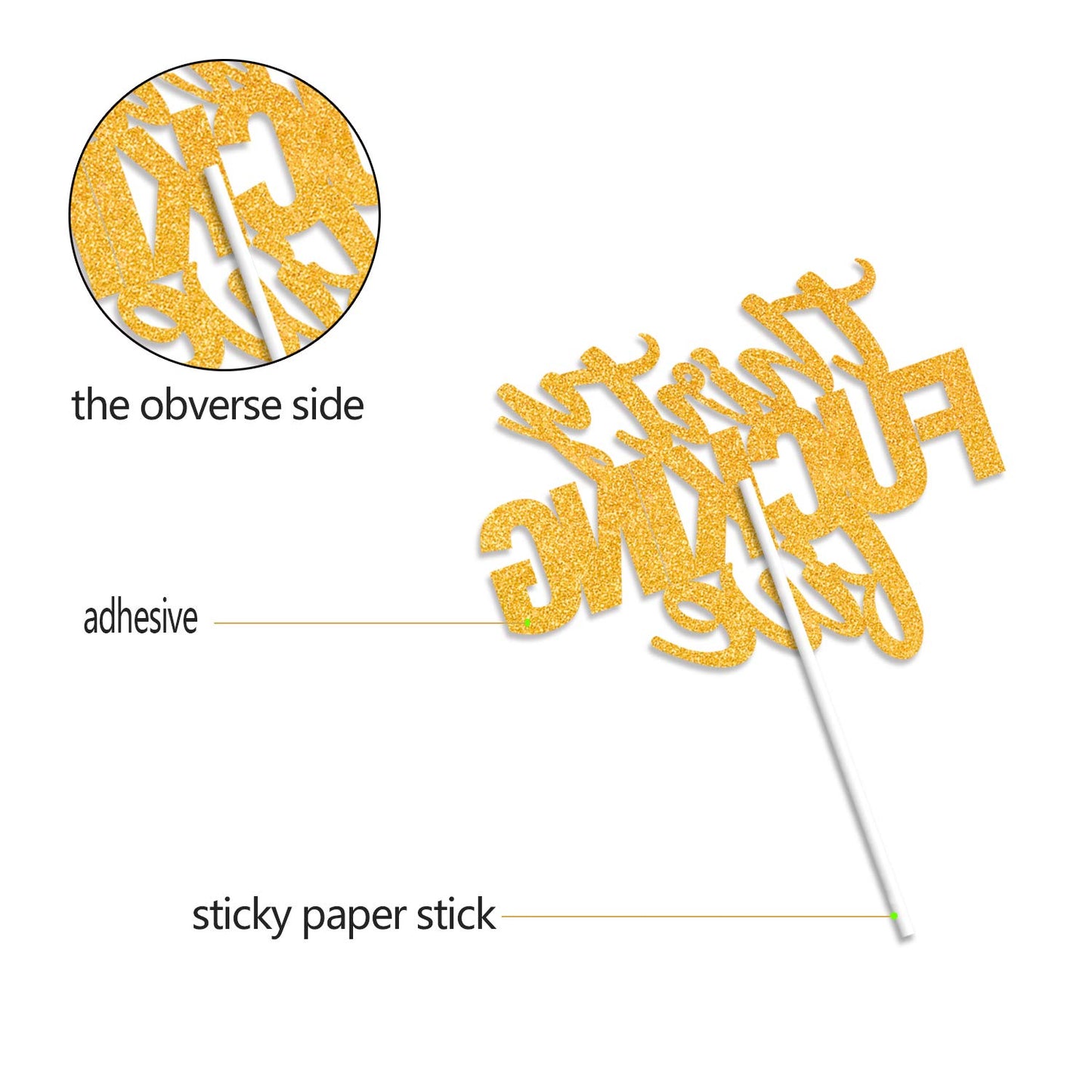 Thirty Five Gold Glitter Cake Toppers 35 Years Old 35Th Birthday Anniversary Party Decorations Supplies