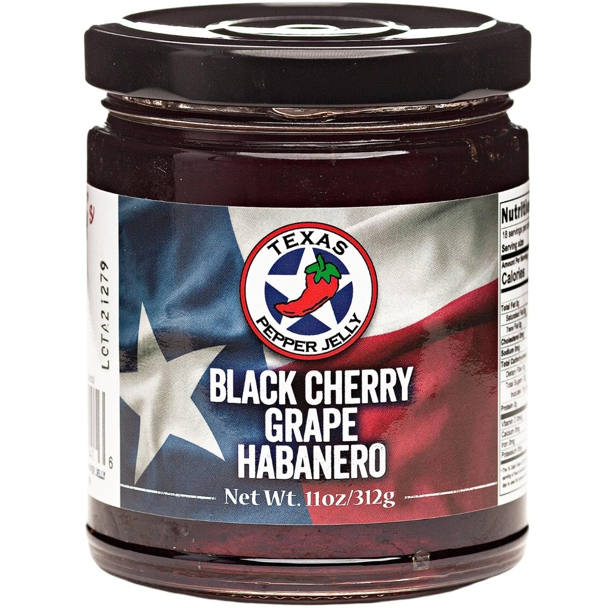 Texas Pepper Jelly Black Cherry Grape Habanero Jelly Net Wt. 11 oz (312 g)