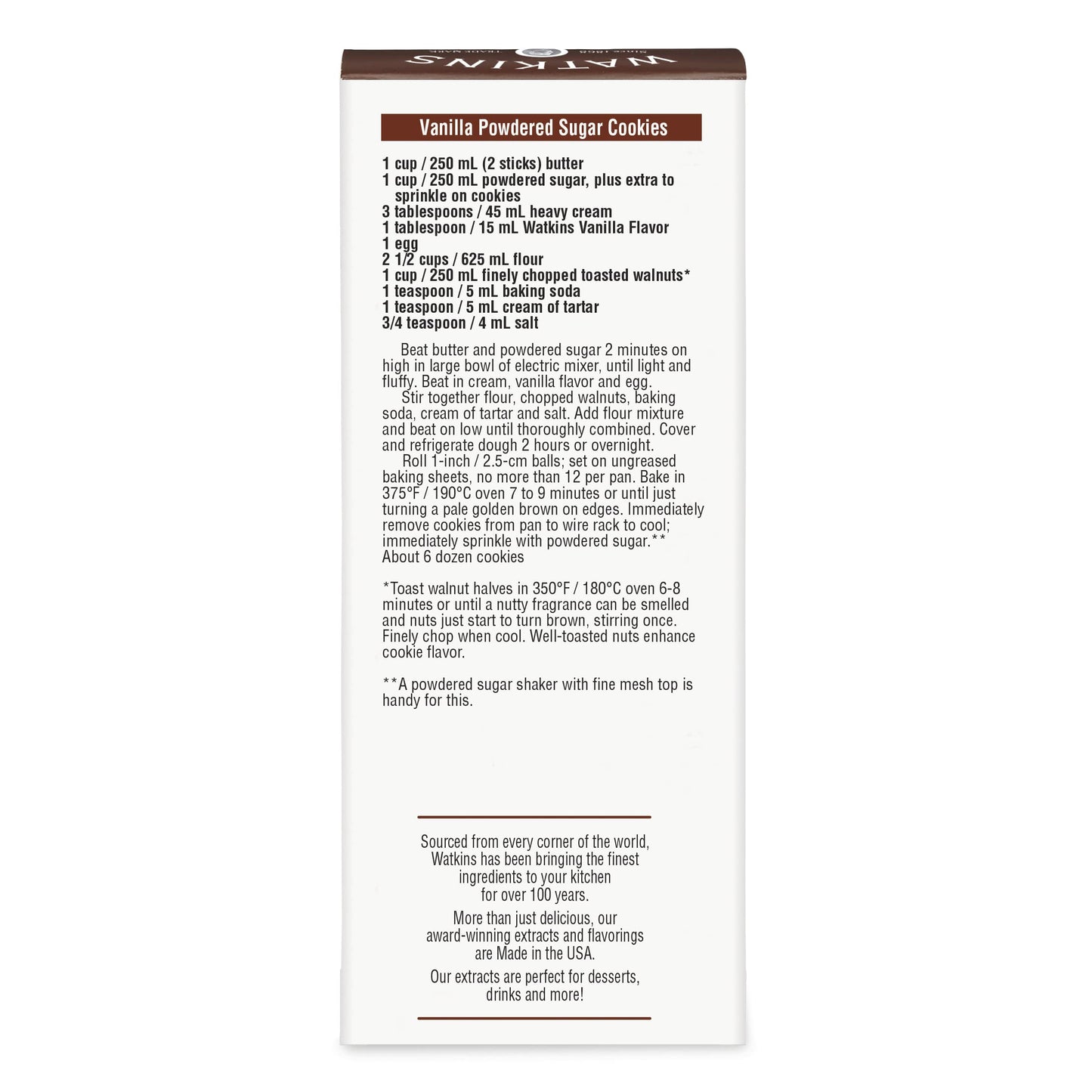 Watkins Vanilla Flavor, 2 Fl Oz (Pack Of 12)