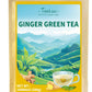 TeeLux Ginger Green Tea - Brisk Green Tea with Spicy Ginger, Low Caffeine, 100 Count
