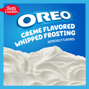 Betty Crocker Oreo Creme Flavored Whipped Frosting, Gluten Free Frosting, 12 Oz
