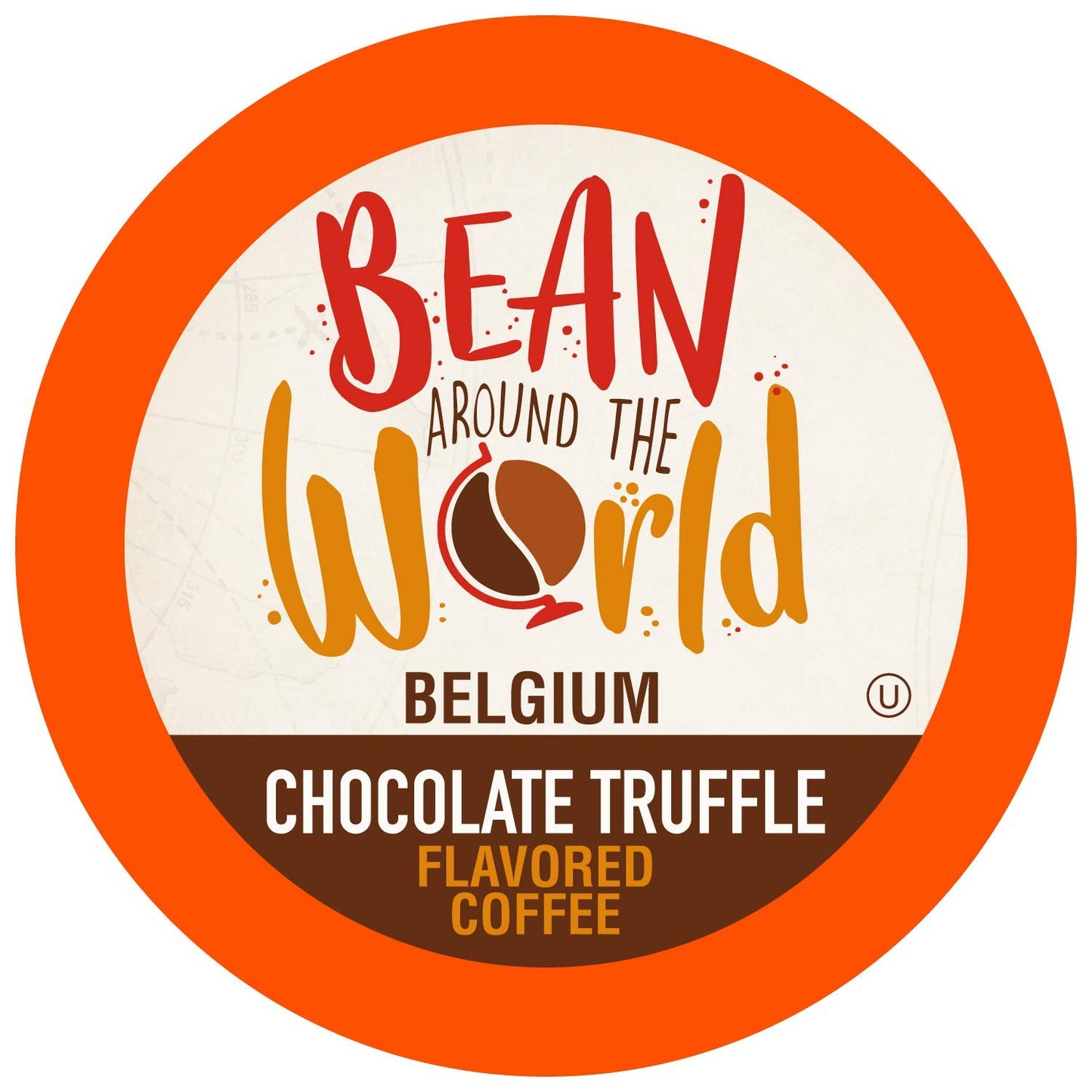 BEAN AROUND THE WORLD Flavored Coffee Compatible with 2.0 Keurig K Cup Brewers, Chocolate Truffle, 40 Count