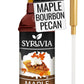 SYRUVIA Maple Bourbon Pecan Syrup - 25.4 fl oz, Kosher, Gluten Free, Ideal for Coffee, Drinks, Desserts