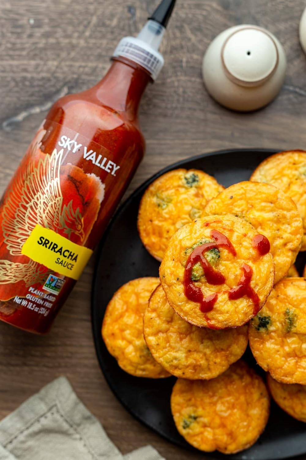 Sky Valley Sriracha Sauce Bundle (Green and Red Sriracha Sauce) - Hot Sauce, Lime, Red Jalapeno Peppers, Vegan, Gluten Free, Non