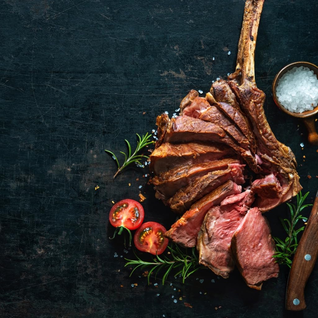 Grumpy Butcher Monster Tomahawk Wagyu Steak, 48-60 Ounces - Wagyu Beef Dry Aged Ribeye Steak Meat Masterpiece