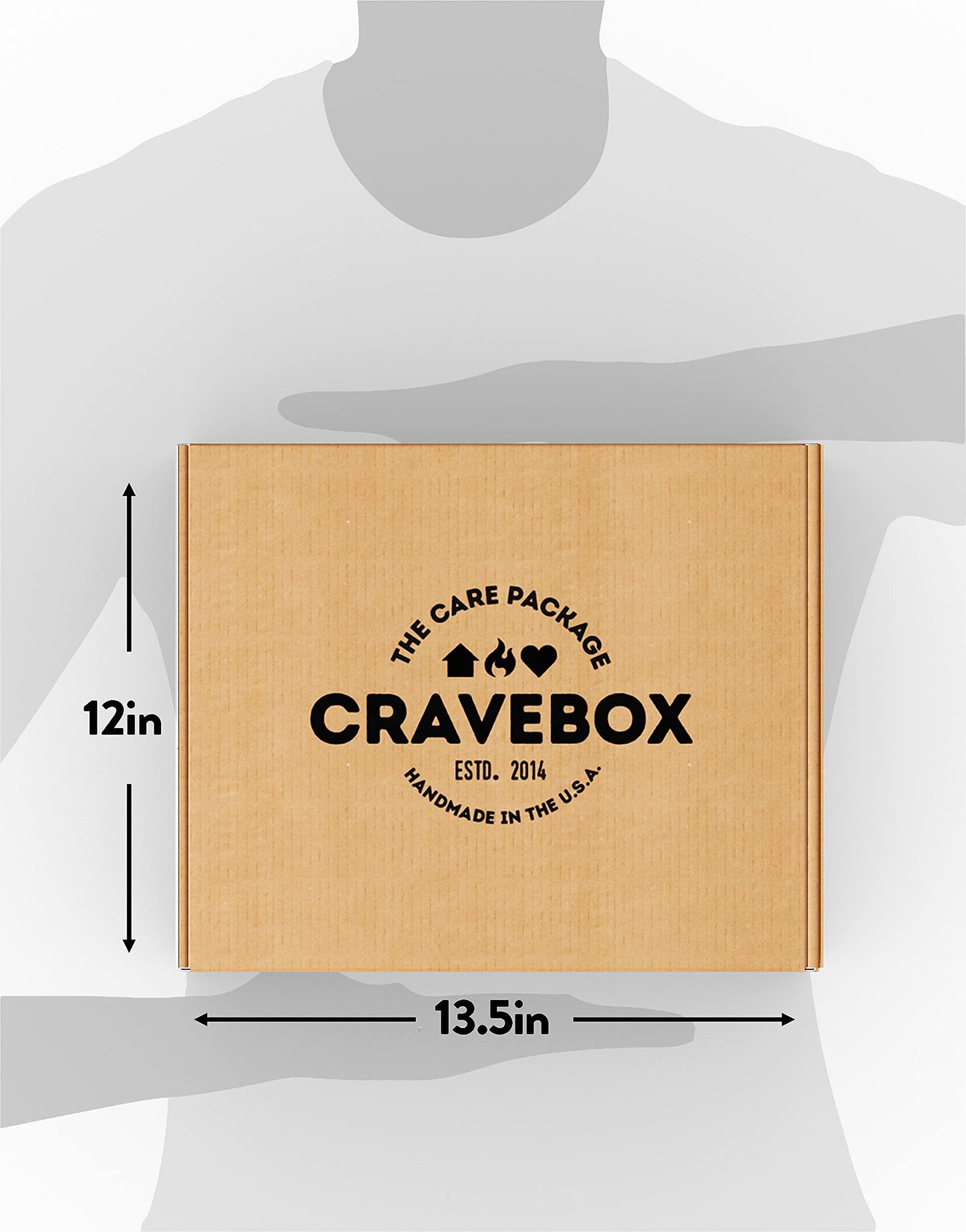 CRAVEBOX 110ct Snack Box Snacks Variety Pack for Adults - Gift Basket - Halloween - College Back to School