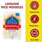 A Taste of Thai Rice Noodles - Classic Stir-fry, Soup & Stew Noodles, Non-GMO, Gluten-free, 16oz Pack of 6