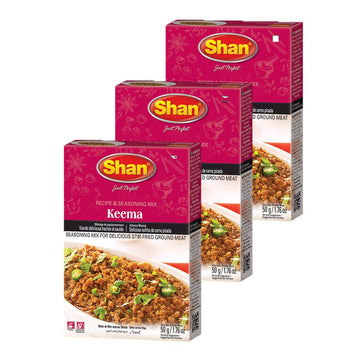 Shan Keema Masala Seasoning Mix 1.76 oz (50g) - Meat Seasoning Spice for Delicious Stir-Fried Ground Meat - Airtight Packaging -
