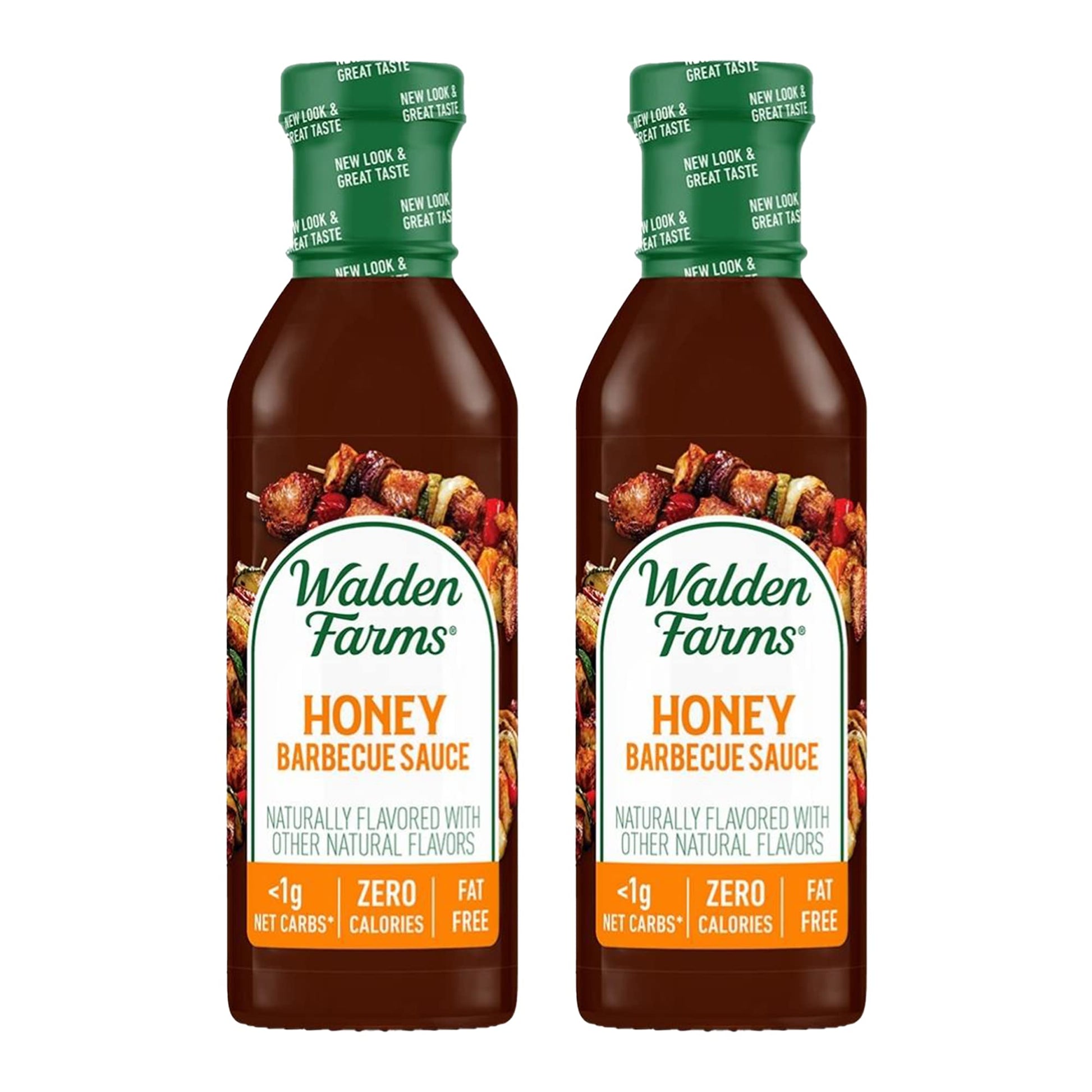Walden Farms Sugar Free Honey BBQ Sauce, 12-oz. Gourmet Barbecue Grilling Marinade for Meat, Ribs, Pork, Chicken, and Steak, No 