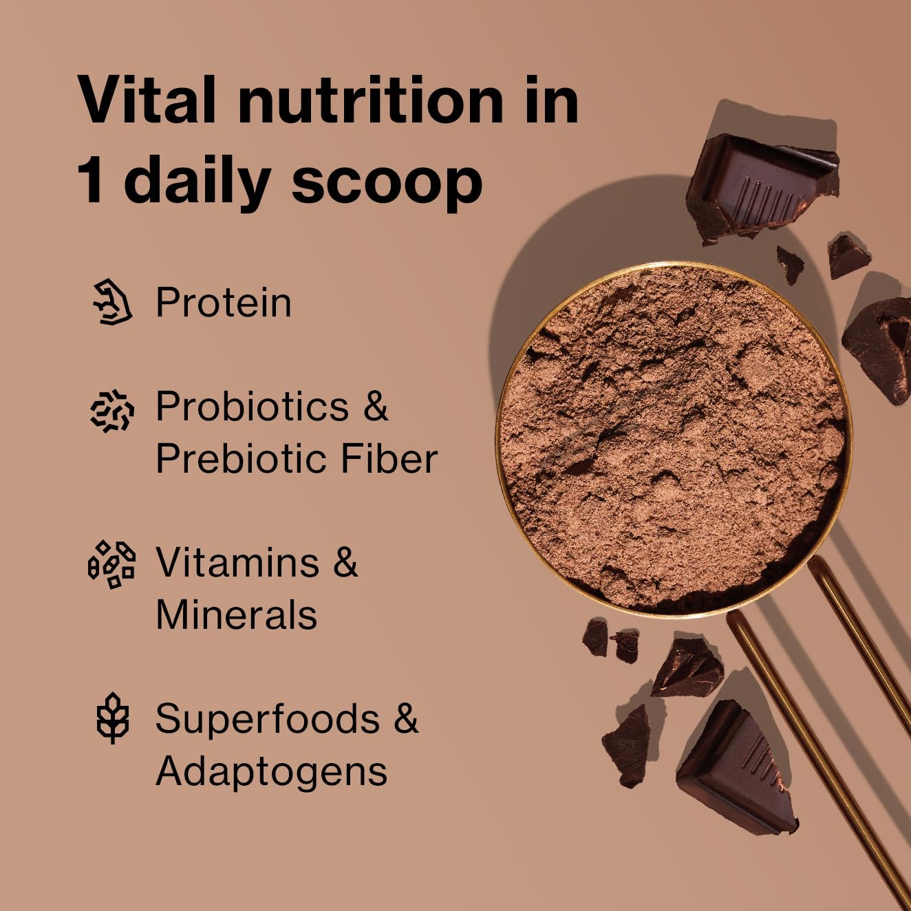 BODi Shakeology Plant-Based Protein Powder Blend - Gluten-Free, Chocolate Flavor - 14 Servings
