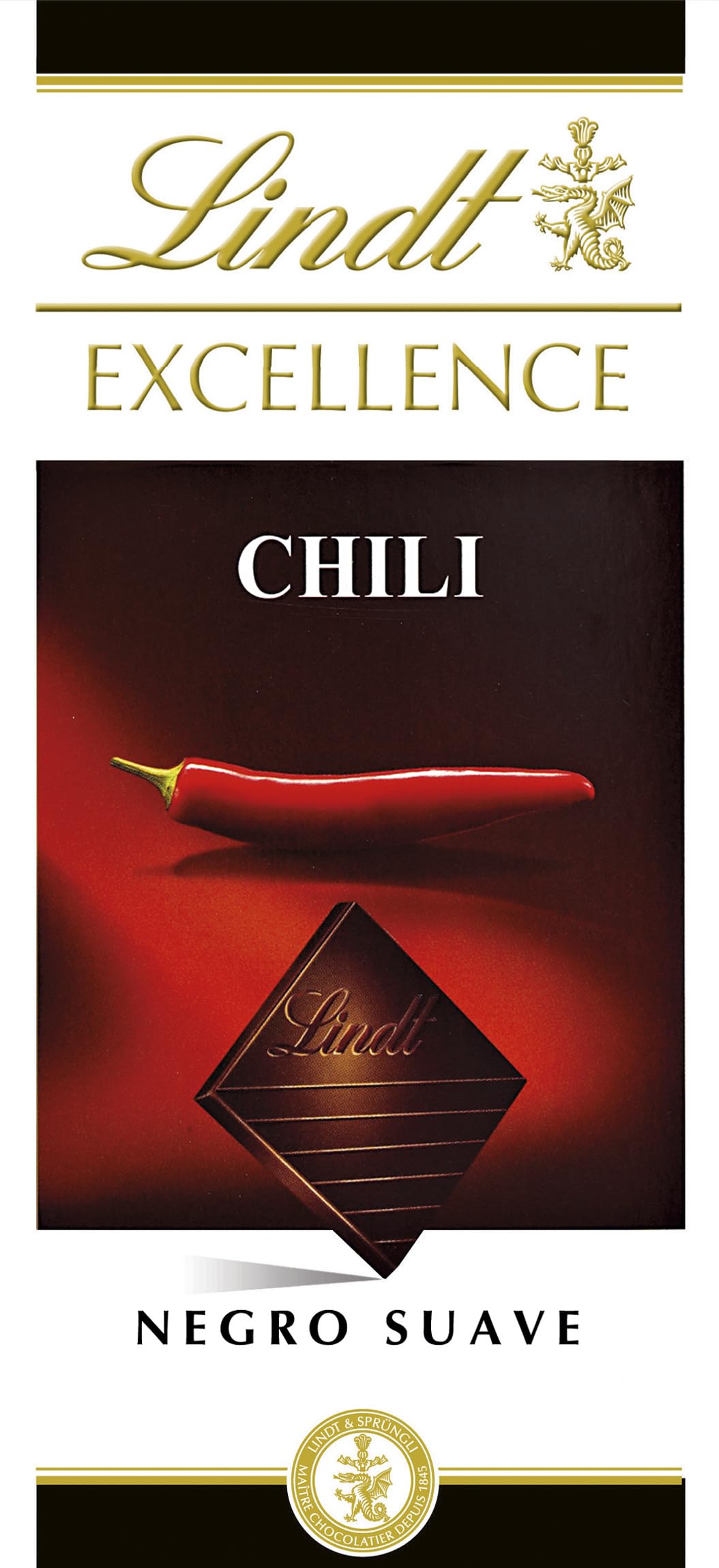 Lindt Excellence Chili Dark Chocolate Bar, 3.5 Ounce
