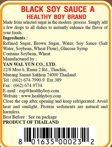 Healthy Boy Thai Black Soy Sauce, 14 Ounces, Product Of Thailand (1 Bottle)