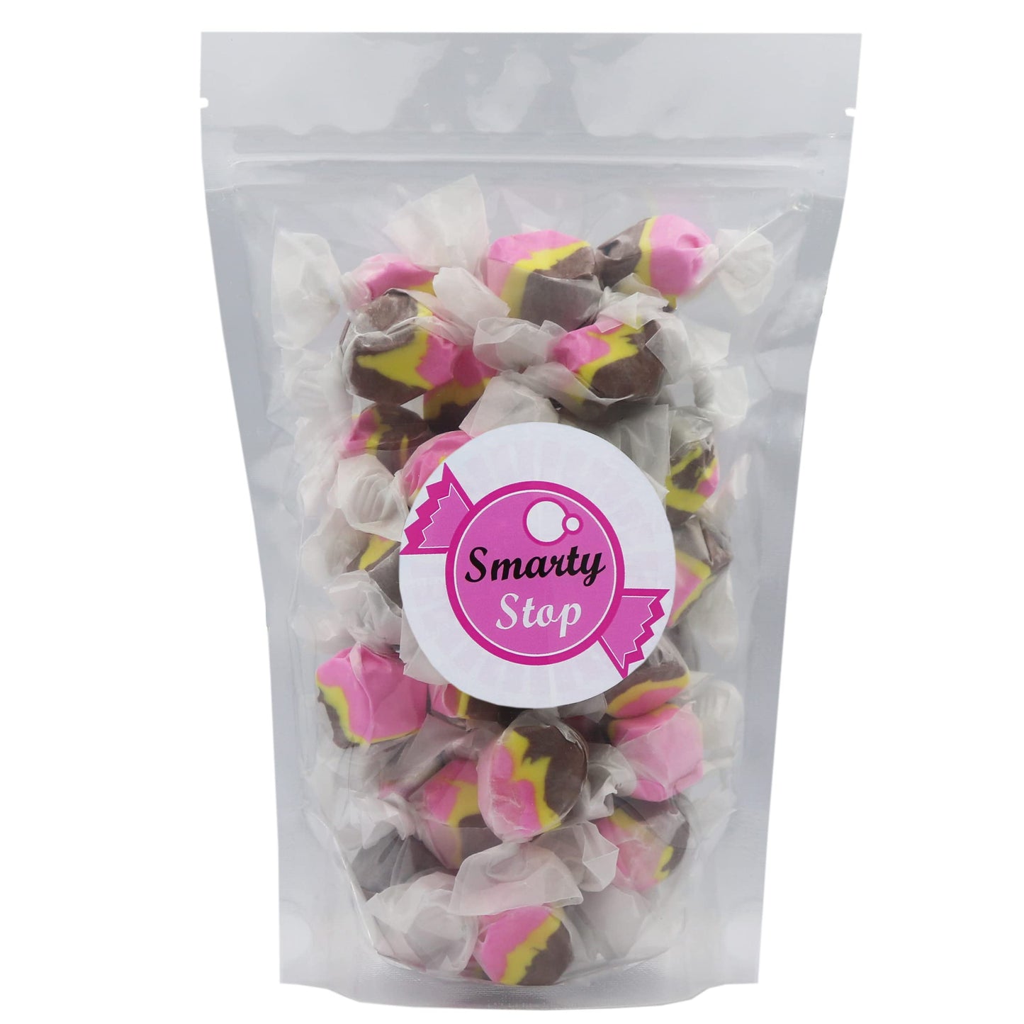 Gourmet Soft And Chewy Salt Water Taffy Candies - Individually Wrapped - Bulk Bags (Banana Split, 5 Pound (Pack Of 1))