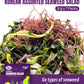 Korean Assorted Seaweed Salad 8G * 7 Packs - Seaweed Salad Mix