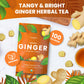 Cederberg Organic Ginger Tea - 100 Tea Bags, Eco-Friendly, Non-GMO, Caffeine Free, Zero Sugar, Herbal Tea, 1 Count
