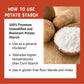Judees Unmodified Potato Starch 2.5 Lb - Just One Ingredient - Great For Breading, Thickening, Cooking, And Baking - 100% Non-Gm