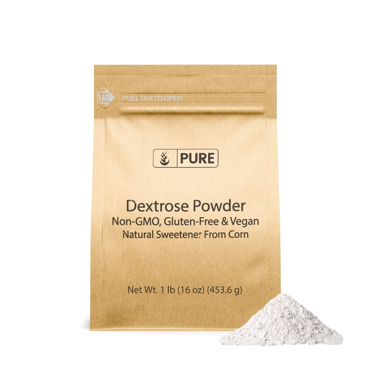 Pure Original Ingredients Dextrose (1 Lb.) By Pure, Sugar Replacement Sweetener For Shakes Or Baking,