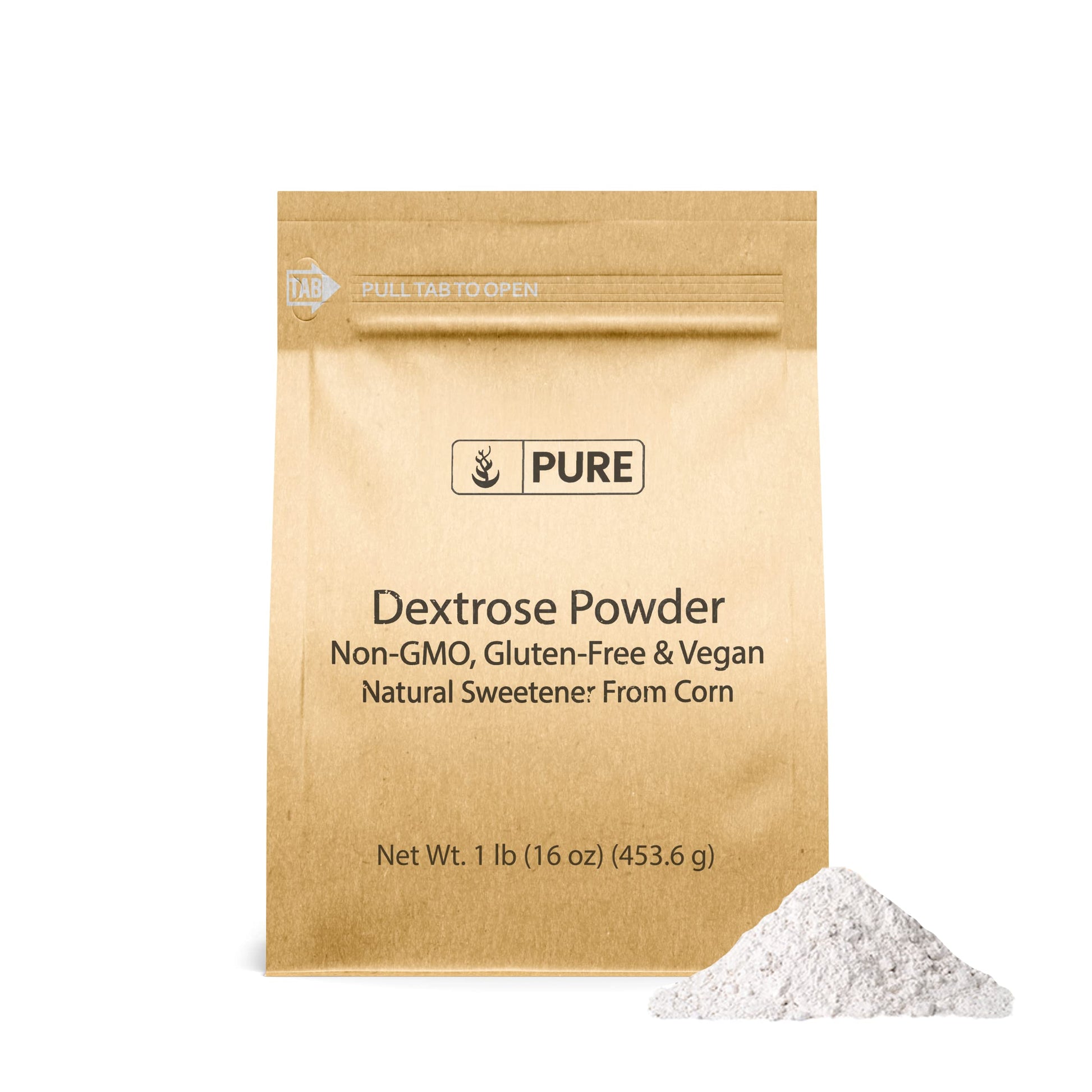 Pure Original Ingredients Dextrose (1 Lb.) By Pure, Sugar Replacement Sweetener For Shakes Or Baking,