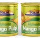 Rani Mango Pulp Puree (Makes Mango Lassi Shakes) Alphonso Sweetened 30Oz (1.875Lbs) 850G Pack Of 2 ~ Kosher | All Natural | Non-Gmo | Vegan | No Colors | Gluten Friendly | Indian Origin