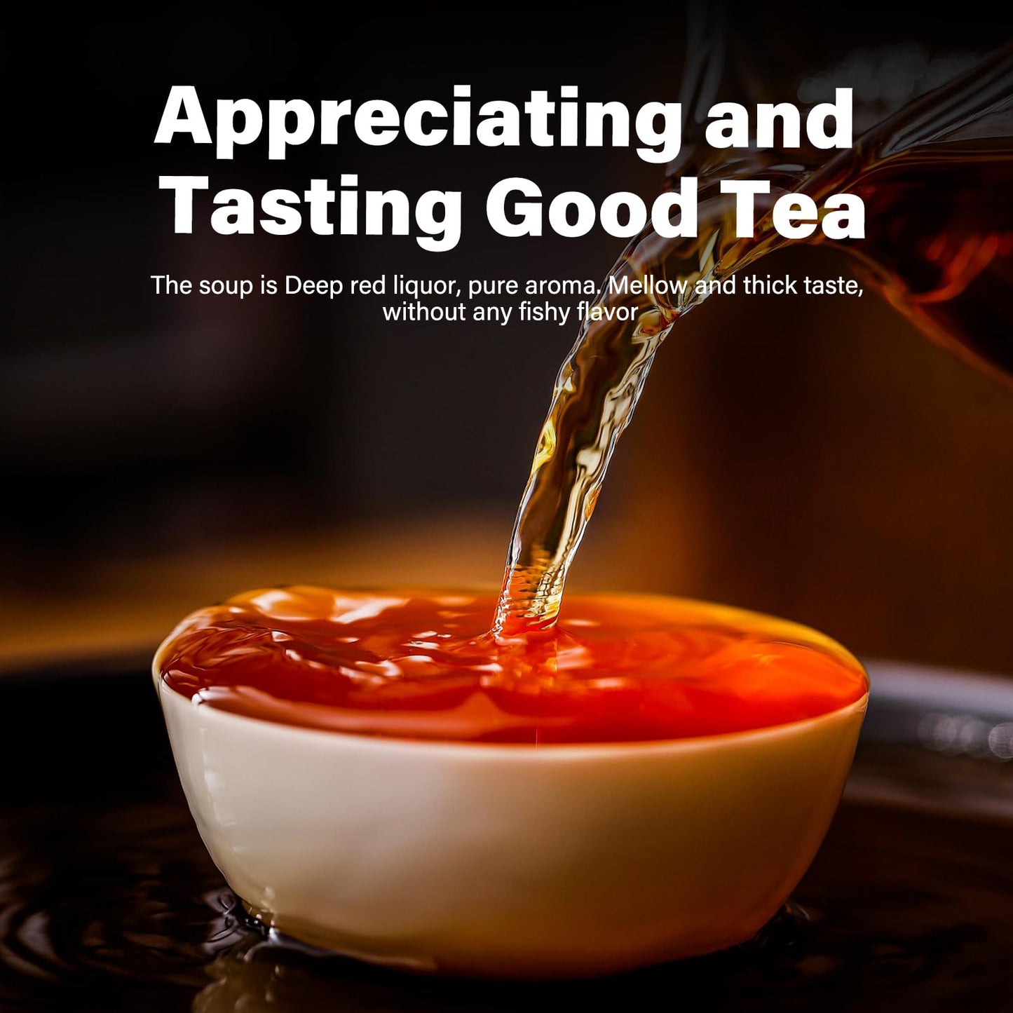 Organic Ripe Puerh Tea Cake, 12.6 Oz Usda Certified Pu Erh, Yunnan Ancient Tree Pu-Erh Black Tea Fermented Traditional Craft, Wo