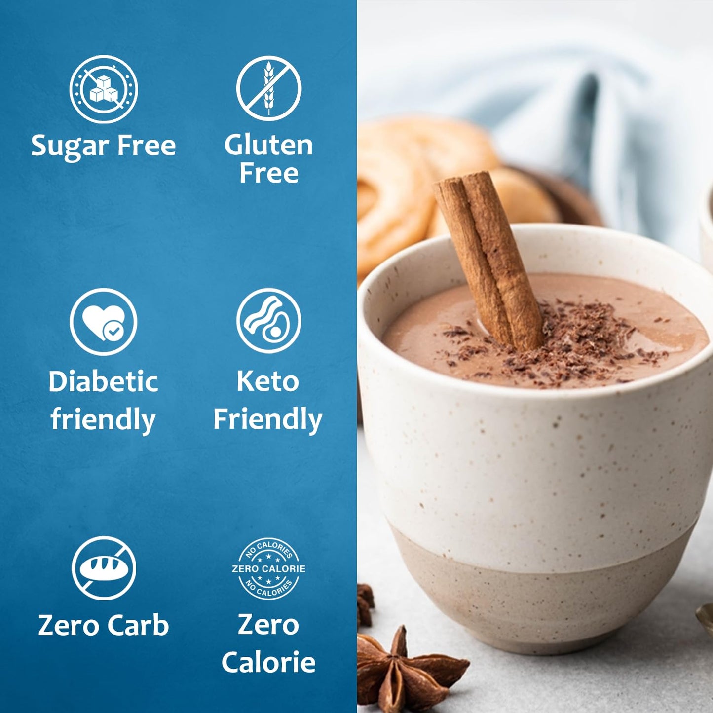 Syruvia Sugar-Free Cinnamon Dolce Syrup For Coffee 25.4 Ounces Cinnamon Dolce Flavoring For Coffee, With Pump