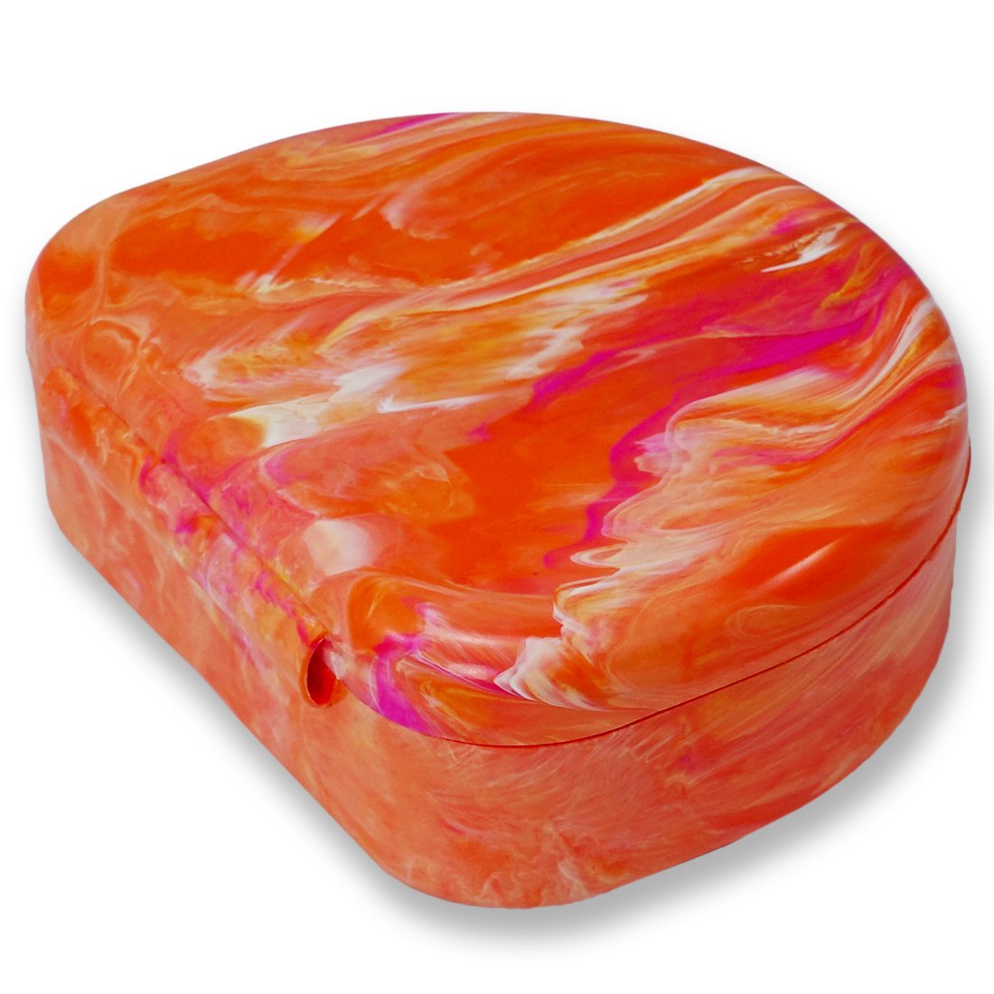 Quist (Tm) Orthodontic Retainer Case (Orange)