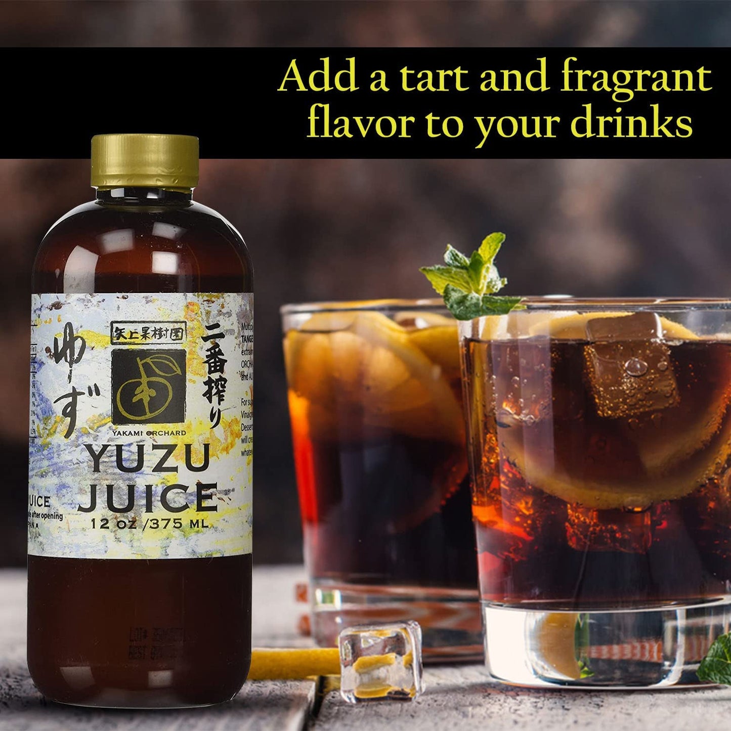 Yakami Orchard 100 % Pure Japanese Yuzu Juice, 12 Ounce (Pack of 2)