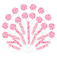 Pink Twisty & Swirl Lollipops 32 Pack (16 Swirl + 16 Twist), Baby Shower Candy Swirl Lollipop Individually Wrapped Suckers, Vale