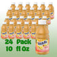 Fruit Juice Orange Pineapple Drink 10 fl oz Plastic Bottles 24 Pack
