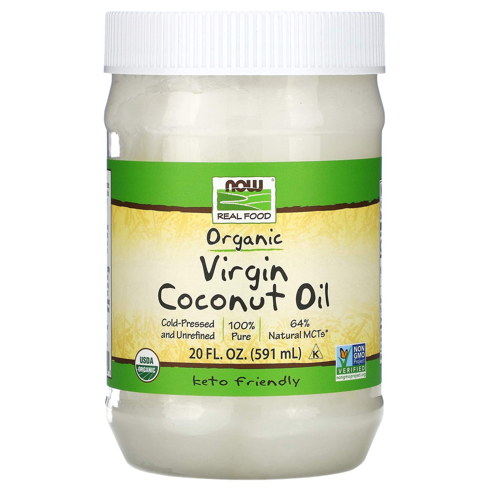 Now Foods Organic Virgin Coconut Oil, 20 Oz