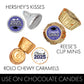 Purple Graduation Party Stickers For Kisses Candy, Chocolate Drops, 2025 Grad Party Favors - 180 Count