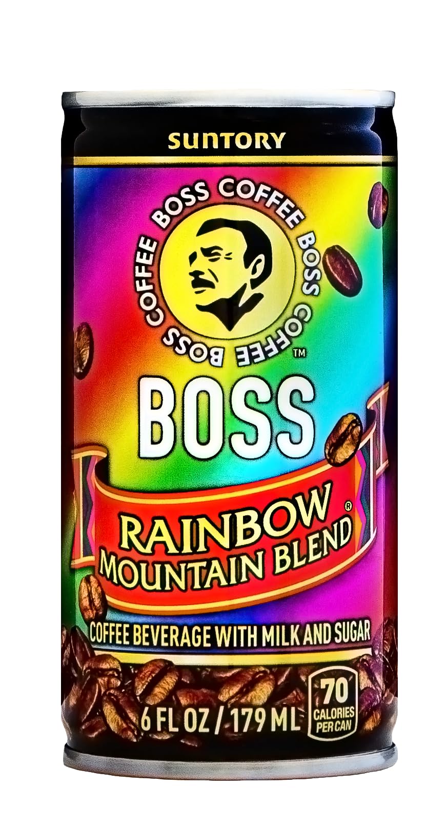 Boss Coffee By Suntory - Rainbow Mountain Blend Japanese Flash Brew Coffee, 6Oz 12 Pack, Imported From Japan, Espresso Doublesho