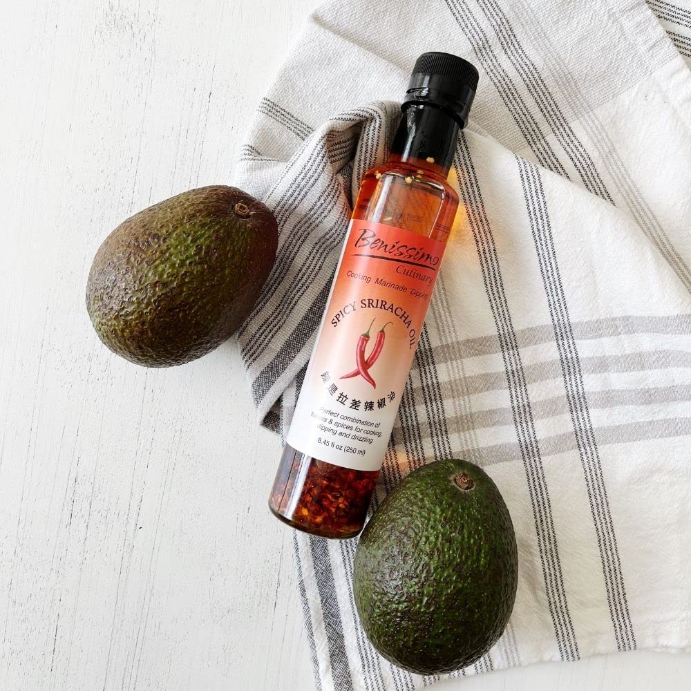 Benissimo Spicy Sriracha Oil, 8.45 Fluid Ounce