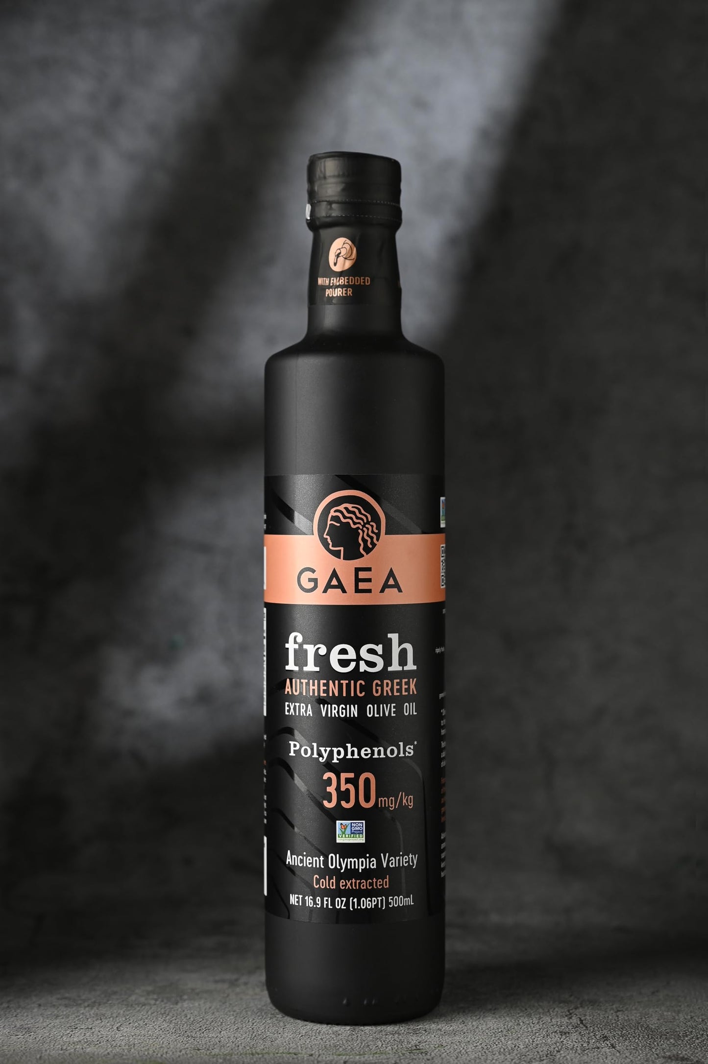 Gaea Fresh Greek Extra Virgin Olive Oil Single Origin EVOO 17 oz. Bottle