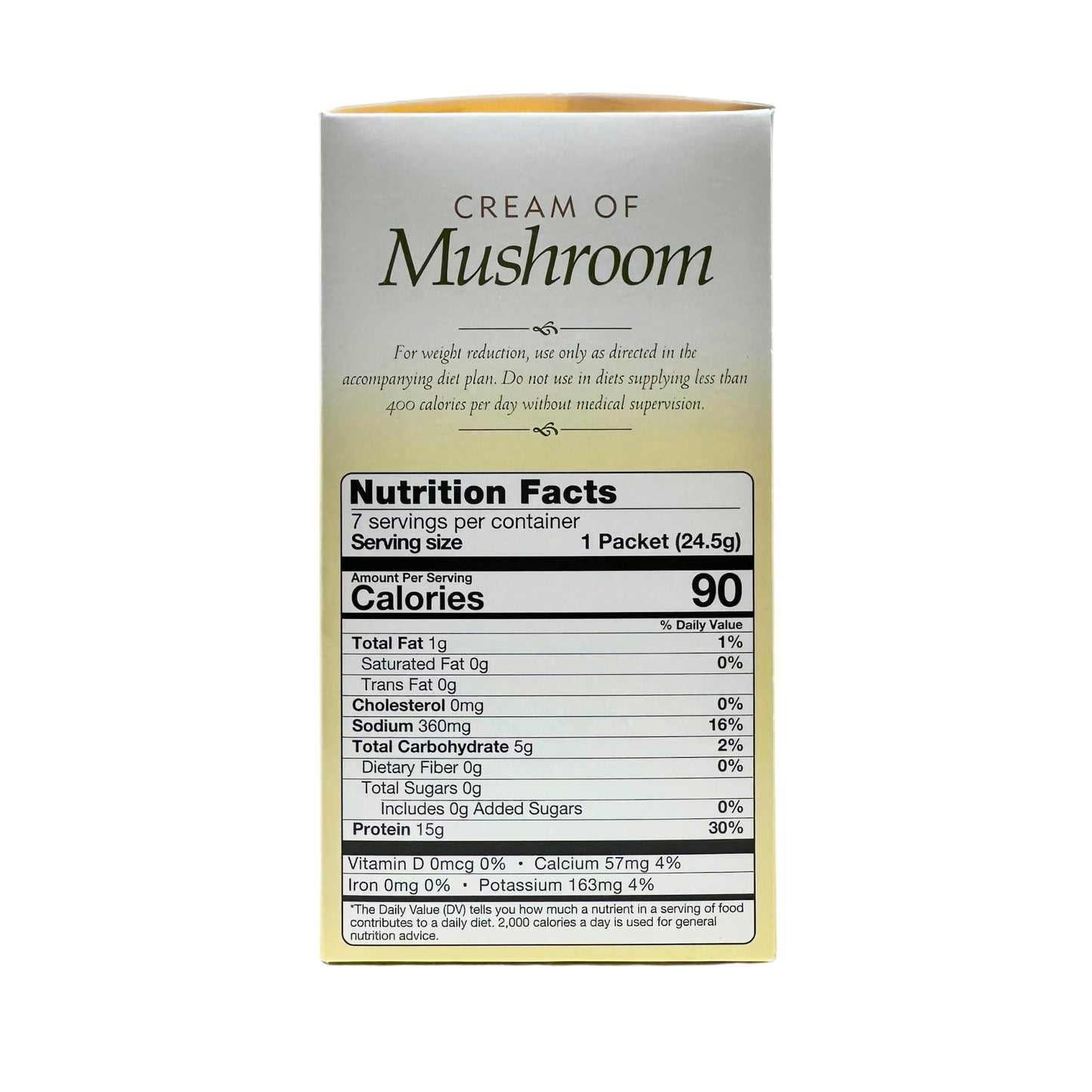 Proteinwise - Cream Of Mushroom Protein Soup - 7/Box