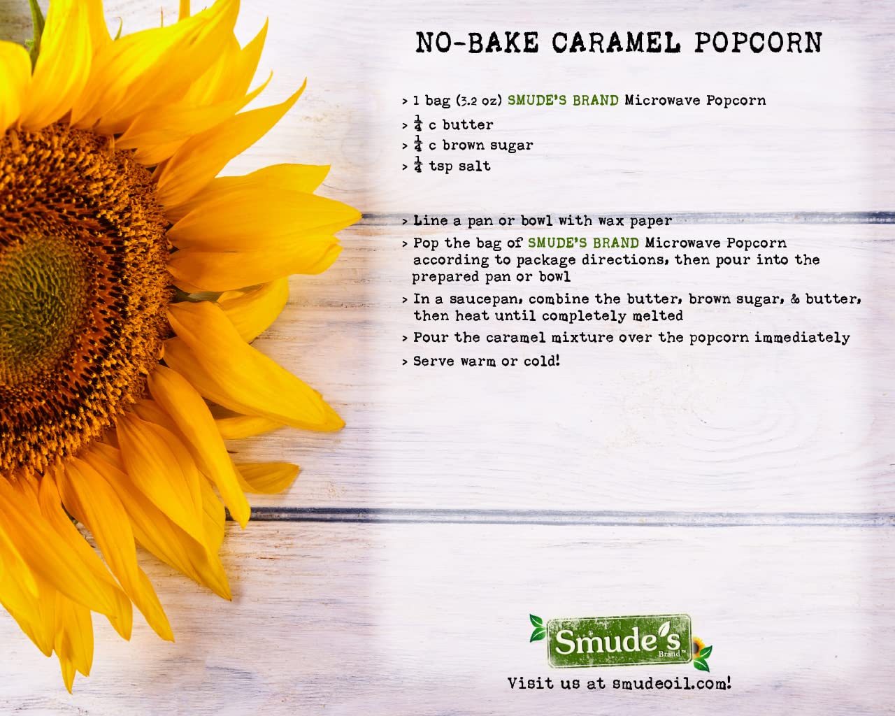 Smude'S Brand All Natural Microwave Popcorn - Original | 3 Simple Ingredients - Popcorn, Smudes Sunflower Oil, & Salt | Healthy