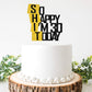 Caiwowo Cake Topper - Funny 30th Birthday Décor - Glitter Paper - Fabulous Thirty Years