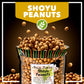 Traditional Shoyu Peanut Rice Crackers - Mochi Crunch Asian Snack - Lightly Coated Soy Sauce Flavored Shell With Peanut Core - S