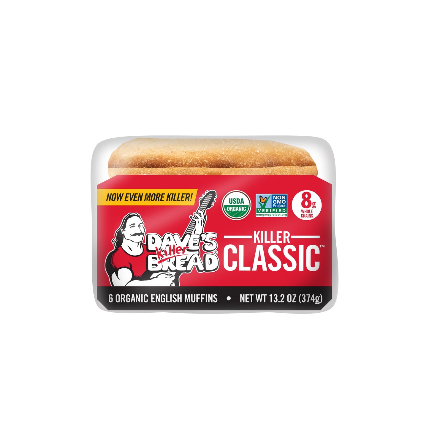 Daves Killer Bread Killer Classic English Muffins, Organic English Muffins, 6 Count