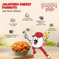 Peppy Pops | PACK of 6, Jalapeno & Cheesy Delight Foxnuts 2 oz (57 gm) - Spicy Cheesy Puffed Snack - Roasted Indian Makhana - Gl