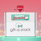 Gift A Snack - Happy Birthday Snack Box Variety Pack Care Package + Greeting Card (45 Count) Bday Sweet  Gift Basket  Candies Chips ers Bars - Food Assortments Assortments & Variety Gifts