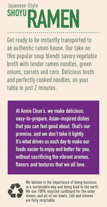 ANNIE SHOYU RAMEN ( 6 X 5.4 OZ   )