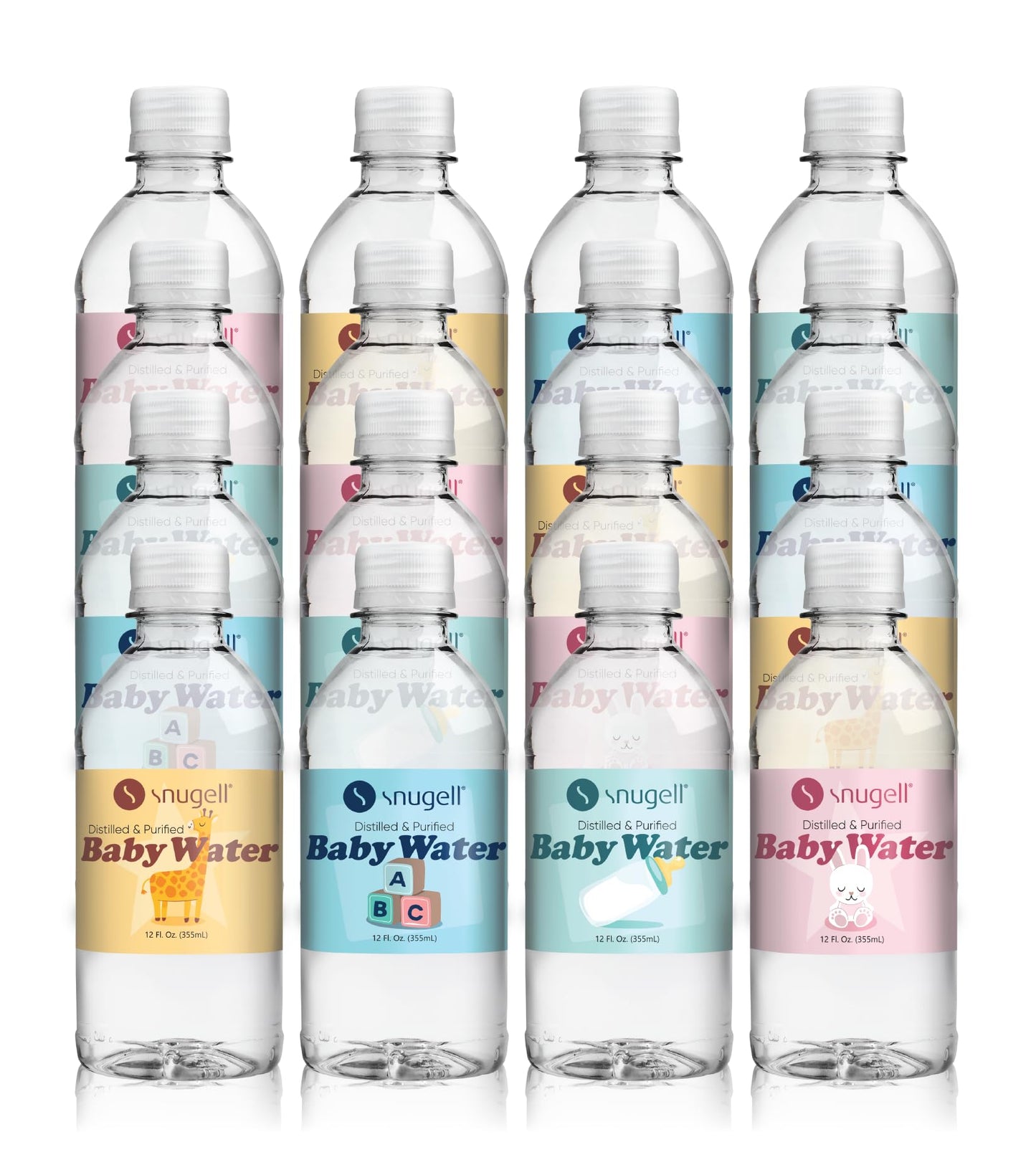 Snugell Bottled Distilled Water for Baby Care - Ultra-Pure, BPA-Free, Ideal for Formula Mixing, Bottle Sterilizing & Everyday Hy