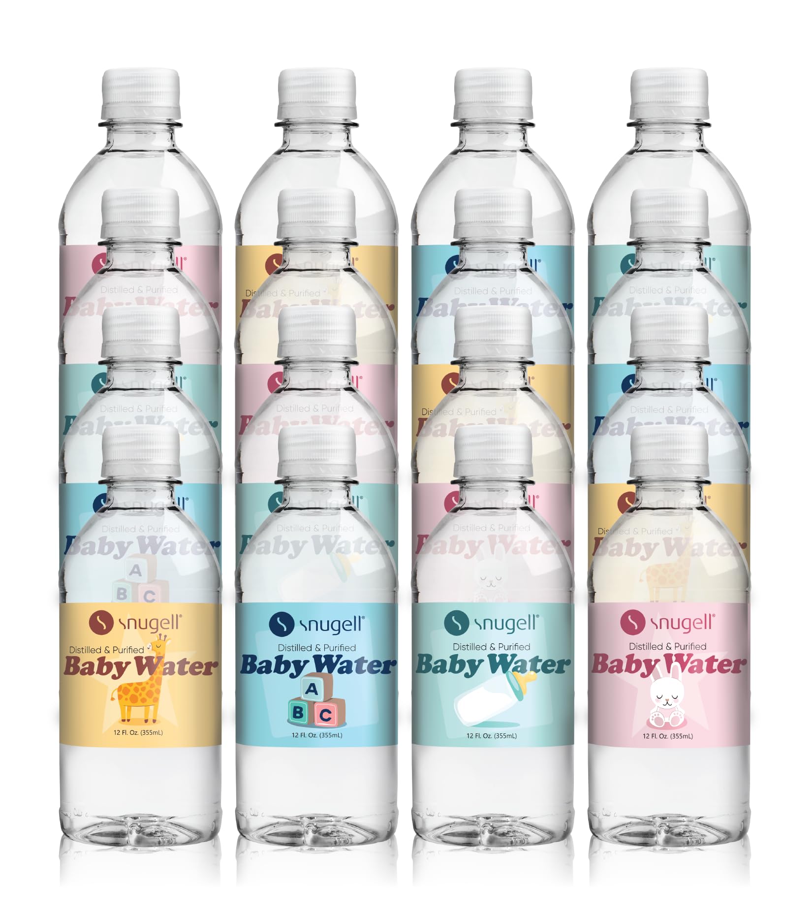 Snugell Bottled Distilled Water for Baby Care - Ultra-Pure, BPA-Free, Ideal for Formula Mixing, Bottle Sterilizing & Everyday Hy