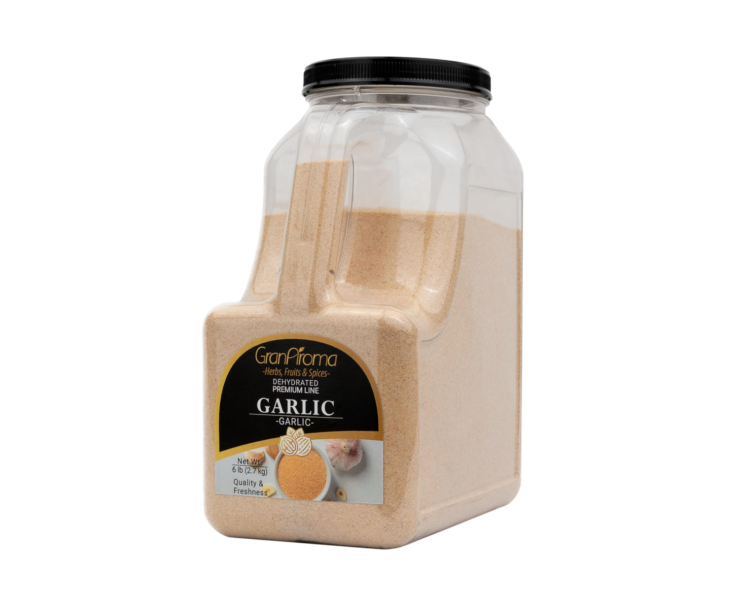 Granaroma Granulated Garlic, Versatile Seasoning, Dehydrated (6 Pound)
