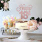 Lingteer Happy 18Th Birthday Cake Topper - Cheers To 18Th Birthday Eighteen Years Old Birthday Party Cake Decorations Sign.