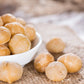 Food To Live Organic Dry Roasted Whole Macadamia Nuts With Himalayan Salt, 8 Ounces - Delicious And Nutritious Snack Made From P